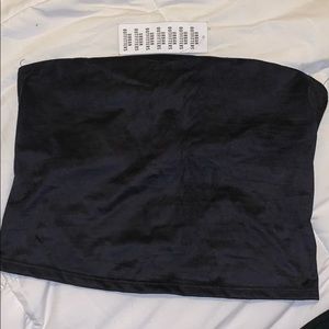 Urban outfitters suede black tube top
